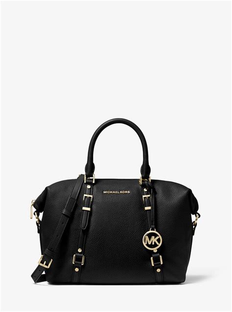 michael kors bedford legacy medium pebbled leather convertible satchel|bedford legacy leather satchel.